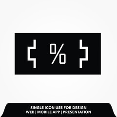 discount icon. discount vector illustration.