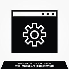 Configuration file icon, vector best icon on texture background , EPS 10