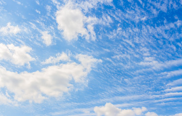 blue sky with white clouds
