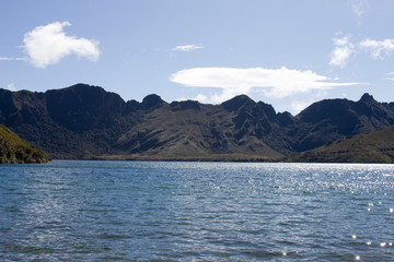 Fototapeta na wymiar Laguna de Mojanda