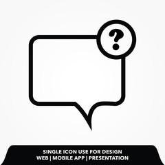 help message line icon design