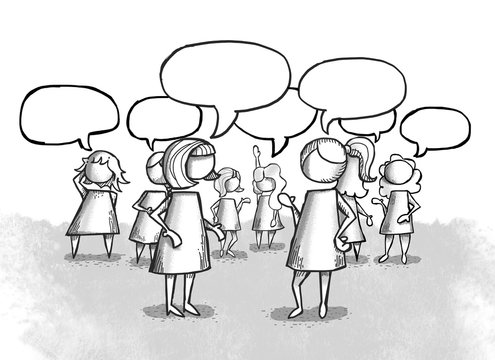 Mujeres hablando