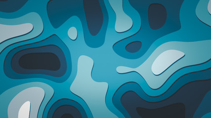 Trendy modern background and texture. Blue topographic linear background for design, abstraction...