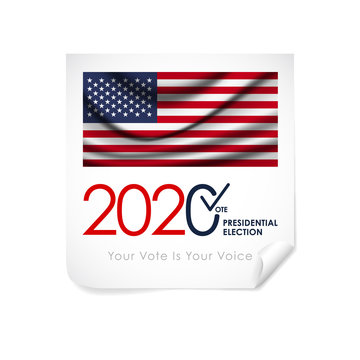 2020 Presidential Election. 2020 United States of America Presidential Election. Vote America Presidential Election Vector Design.