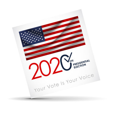 2020 Presidential Election. 2020 United States of America Presidential Election. Vote America Presidential Election Vector Design.