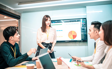 Business people meeting in conference  room