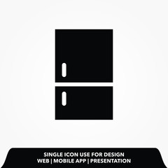 refrigerator sign icon.refrigerator vector illustration.