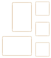 Decorative frame.A frame that gave a change in size to the same design.Good frame for a4 size paper.Certificate frame.