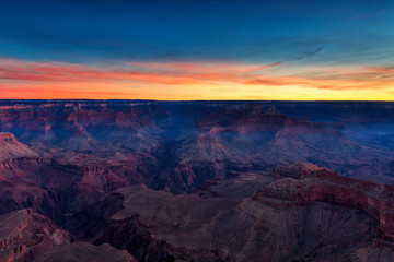 Obraz na płótnie Canvas Grand Canyon National Park at Dusk