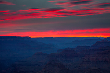 Vibrant Skies in the Grand Canyon