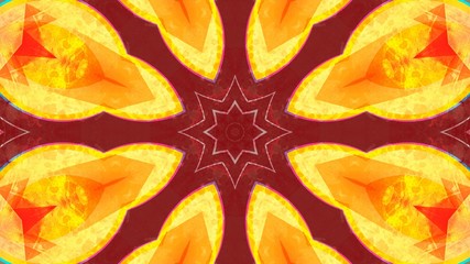 Naklejka na ściany i meble Kaleidoscope Mandala Art Design Abstract Background