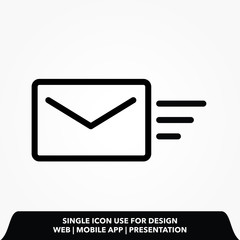 Sms line Icon design vector illustration