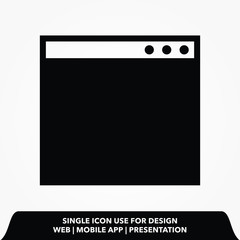 Window icon design vector illustration