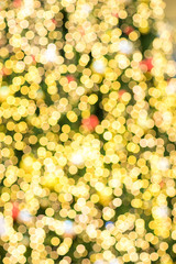 Blurred bokeh light background, Christmas and New Year holidays background. Colorful beautiful blurred bokeh background with copy space. Holiday texture. Glitter multicolored light spots.