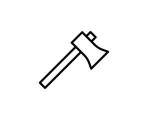 Axe line icon