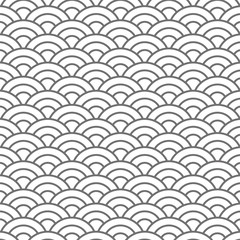 和柄素材　青海波　伝統模様　パターン