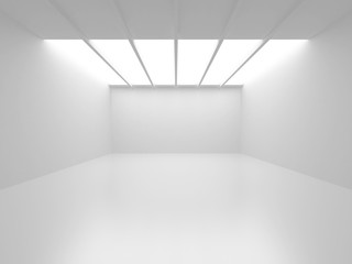 Futuristic White Architecture Design Background