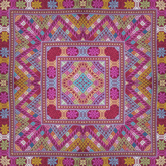 Colorful abstract kaleidoscope or endless pattern