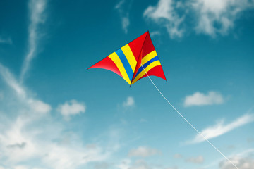 Kite flying with sky background - Image