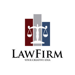 Law Firm Logo, Lawyers Logo Vector Template