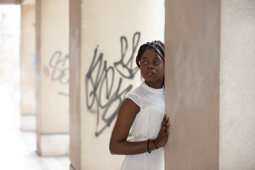 Obraz premium portrait of African american women on street 