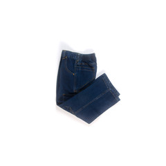 jean or blue jeans with concept on white background new.