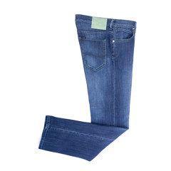 jean or blue jeans with concept on white background new.