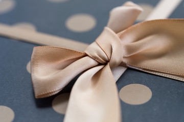 The bow on the gift box