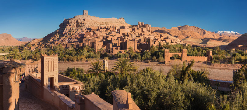 Ait Benhaddou is the best preserved of the traditional Ksars and UNESCO world heritage since 1987 The fortified town of Ait ben Haddou near Ouarzazate on the edge of the sahara desert in Morocco.