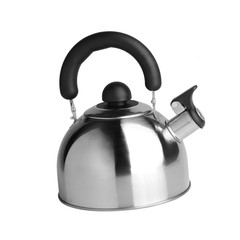 kettle or Stovetop whistling kettle on background new.