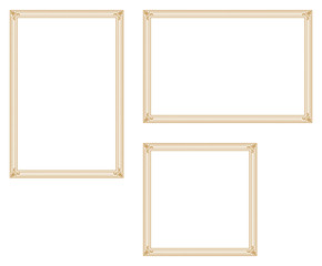 Decorative frame.A frame that gave a change in size to the same design.Good frame for a4 size paper.Certificate frame.