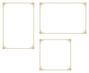 Decorative frame.A frame that gave a change in size to the same design.Good frame for a4 size paper.Certificate frame.