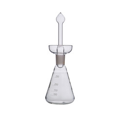 lab or Empty Flask isolated on a white background.