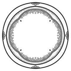 Abstract mandala graphic design decorative elements isolated on white color background for ancient geometric concepts