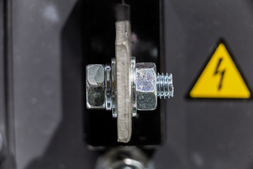 Fixed bolt detail is fitting base robot 