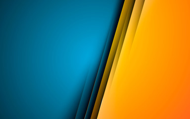Modern abstract background hipster design. Yellow and blue overlap layer background.