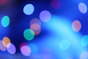 Blue bokeh background. Deep blue color.   blurry blue background with bokeh.panton 2020 classic...