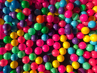 abstract background with colorful balls