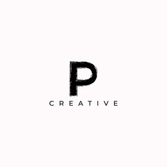 P creative letter logo design full vector eps for use any purpose 