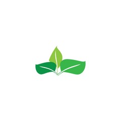 Vegan icon Vector Illustration design Logo