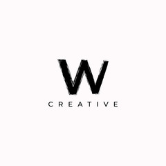 W creative letter logo design full vector eps for use any purpose 