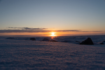 Sun Rise over the Bering Sea