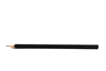 black color pencil isolated on white background
