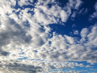 blue sky with white clouds