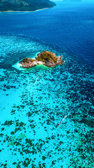 Drone shot of koh tao - the most beautigul isle in thailand