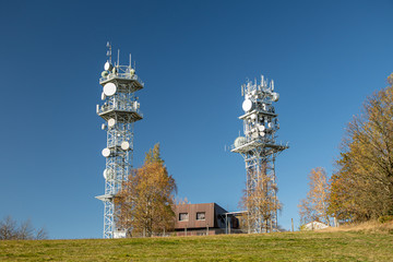 transmitter station on top of hill