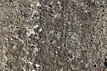 texture of cracked and rough asphalt road