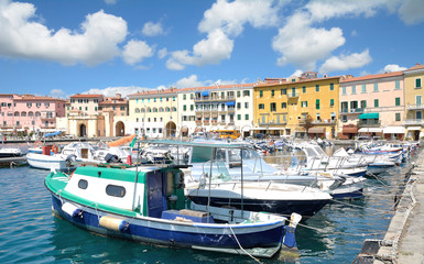 Fototapeta na wymiar in Portoferraio auf der Insel Elba,Toskana,Mittelmeer,Italien