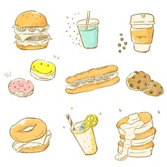 Food and drink Menu at Café