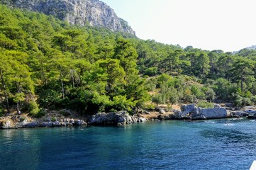 Gocek, mugla-turkey. Tour the bays with yachts and boats.